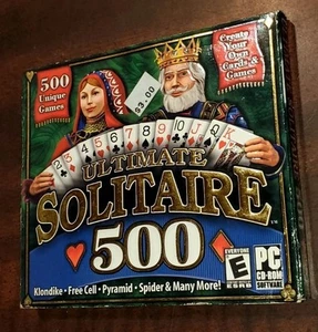 Ultimate Solitaire 500 (PC CD Rom for Windows) 500 Unique Games 2003 - Picture 1 of 4