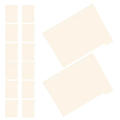  18Pcs Binder Divider Folders with Tabs - A5 6 Hole Loose Leaf Notebook Dividers - Image 1 of 4