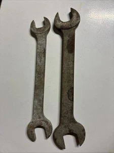 "Llave de extremo abierto Hinsdale vintage años 30-40 7/8 x 11/32 y 15/16 X 1""" - Imagen 1 de 2