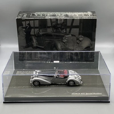 Minichamps 1/43 Scale 1938 Horch 855 Special Roadster 436014204 Black/Silver   - Image 1 of 4