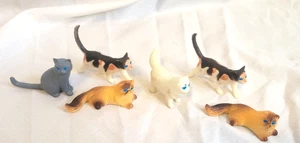 6 Katzen Bleistift Topper Crazy Blue Eyes Langhaar Kurzhaar Tortenaufleger - Bild 1 von 10