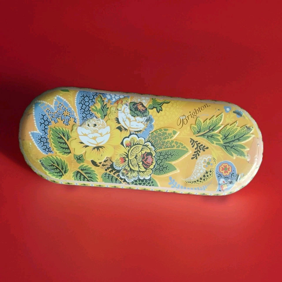 Estuche de gafas de sol Brighton vintage diseño floral cachemir Y2K viaje Foto 1 de 4