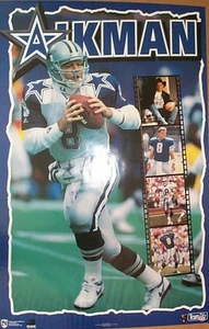 "Póster vintage de los vaqueros de Troy Aikman 1995 22"" x 34" - Imagen 1 de 1