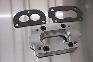 Para Adaptador Tripower 3 pernos de admisión Stromberg 97 Holley 94 a 4 pernos Rochester 2G - Imagen 1 de 6