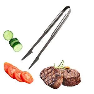 Edelstahl Grillzange XXL Fleischzange Küchenzange 45cm extra lang BBQ Profi Tool - Bild 1 von 6