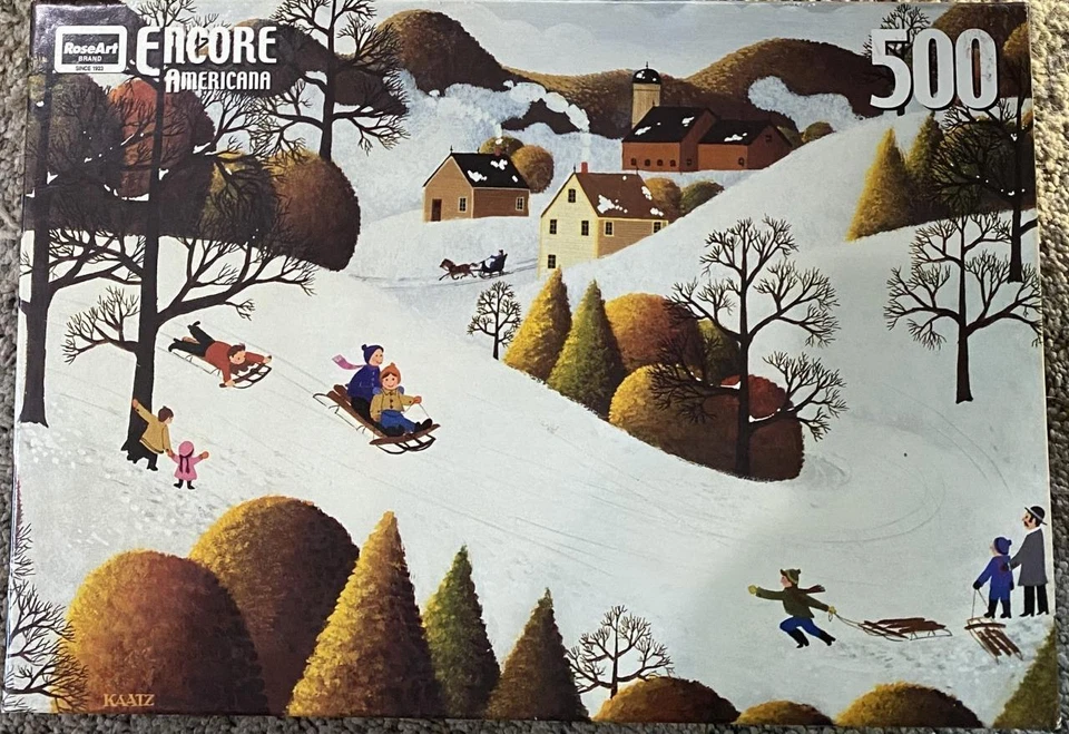 RoseArt Encore Americana Puzzle Evening Skate 500 Pcs. Sib