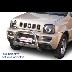 Bull Bar protezione anteriore inox lucido 60mm Suzuki Jimny fino al 2005 - Foto 1 di 2