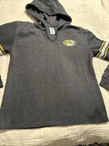 Russell Athletics Womens Hooded Sweatshirt Size S  4-6 Black Missouri Tigers - Picture 1 of 9