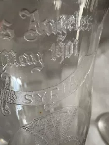 Antik 1907 Shriner geschliffene Glaskelche - Bild 1 von 12