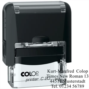 Stempel Adressstempel Selbstfärber Colop Printer C20 4 Zeilen - GSS Thommessen - Bild 1 von 6
