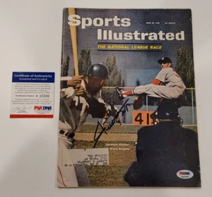 Rare 1961 WILLIE MAYS Signed SPORTS ILLUSTRATED-HOF-SAN FRANCISCO GIANTS-PSA - Picture 1 of 12