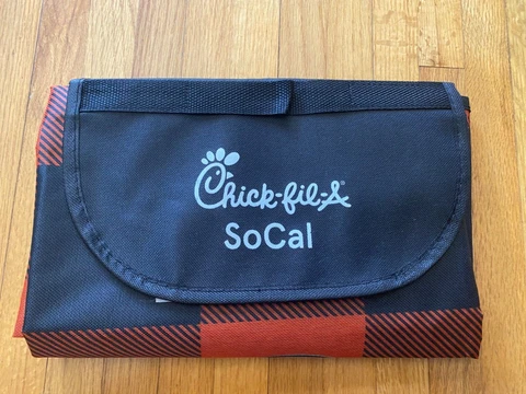 Chick-FIL-A Anaheim Ducks Portable Plastic Blanket Picnic Ground Cover 54x43 SGA Cover
