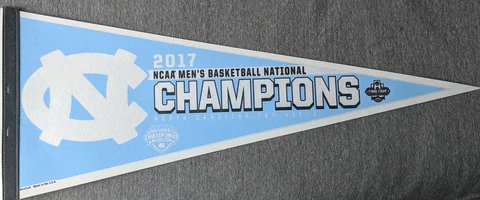 2017 Men's National Champions North Carolina Classic Pennant 12" x 30" Cover