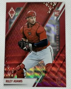 Riley Adams 2022 Panini Chronicles Phoenix #14 RC Red Wave Prizm 186/199 - Picture 1 of 2