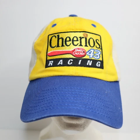 Bobby Labonte #43 Cheerios Checkered Flag Sports Strapback Hat Petty Motorsports Cover