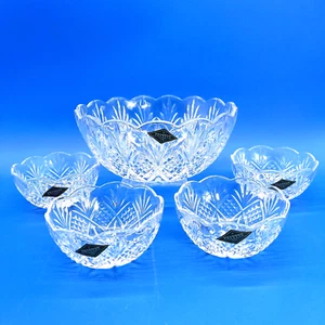Shannon Crystal Designs of Ireland Bowl Dish Set Of 5 - Picture 1 of 10