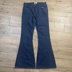 Levi’s Orange Tab Flare Bell Bottom Indigo Denim Jeans 10M/30 1974 Bell 30x33 - Picture 1 of 9