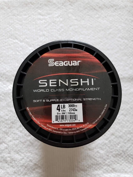 Línea de pesca monofilamento Seaguar Senshi clase mundial 3000 yardas 4 lb  Foto 1 de 1