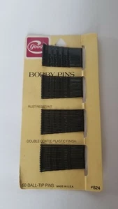 Vintage Goody Bobby Pins #824 Black - Picture 1 of 2