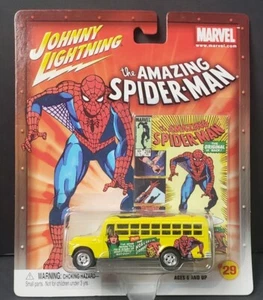 Johnny Lightning Marvel Amazing Spider Man 1956 Chevy School Bus #29 - Bild 1 von 9
