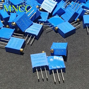 W204 200KΩ Multiturn Trim Pot Trimpot Potentiometer Variable 25 Turn Resistors - Picture 1 of 7