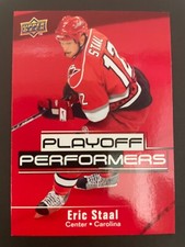2009-10 Upper Deck Playoff Performers Eric Staal Carolina Hurricanes #PP16