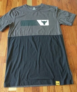 Under Armour Herren Project Rock Bar T-Shirt Tee grau schwarz Gr. Small 1345573-019 - Bild 1 von 7