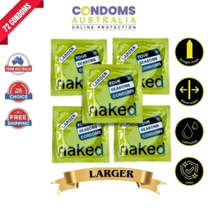 Four Seasons Naked Larger Bulk Condom (72 Condoms) FREE SHIPPING - Picture 1 of 6