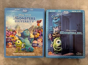 Monsters Inc And University special edition Blu-rays With Slip Covers Disney - Imagen 1 de 9