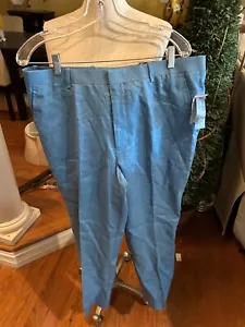 International Concepts INC London Pantalone di lino regular fit grigio 34 x 29. NUOVO - Foto 1 di 5