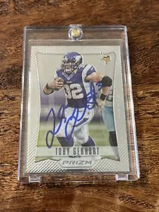 Toby Gerhart IP Signed Prizm Card JSA Coa Vikings Autographed - Picture 1 of 3