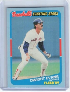 1989 Fleer Baseball's Exciting Stars - #12 Dwight Evans - Picture 1 of 2