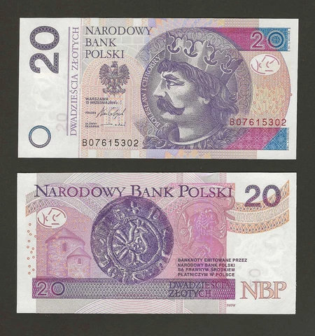 POLAND 20 Zlotych 2016, P-174b, Narodowy Bank Polski, Pack Fresh UNC Grade Cover