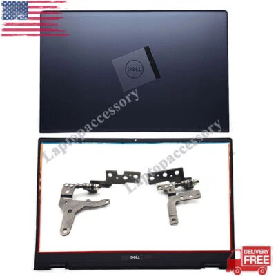 Tampa traseira superior moldura/dobradiças 061DXH 0H00F3 azul para Dell Inspiron 5501 5504 5502  - Imagem 1 de 4