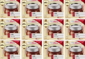 12 Boxes-144Pcs Regular Mouth Lids for Mason Jar Ball Kerr Canning Supplies 70MM - Picture 1 of 6