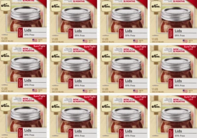 12 cajas-144 piezas tapas de boca regulares para tarro de albañil bola Kerr suministros de enlatado 70 mm Foto 1 de 4