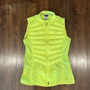 Chaleco para correr Nike Aeroloft 800 para mujer talla mediana verde neón - Imagen 1 de 8