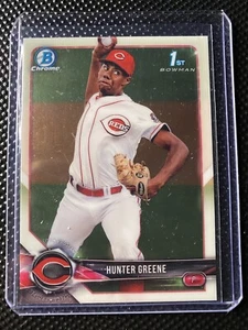 2018 Bowman Chrome Hunter Greene 1st Prospects Reds Base BCP48 C - Bild 1 von 3