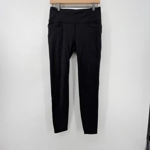 Legging Athleta Mujer M Metro Cintura Alta Negro Compresión Atletismo Bolsillos - Imagen 1 de 7
