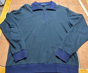 Polo Golf Ralph Lauren 1/4 Cremallera Poni Suéter Talla S Algodón Poli Verde Espiga - Imagen 1 de 6