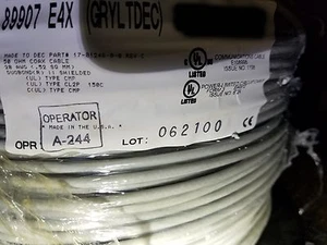Belden 89907 RG-58A/U 50Ohm Coaxial FFEP/PVDF Plenum Cable 150C Gray /25ft - Picture 1 of 9