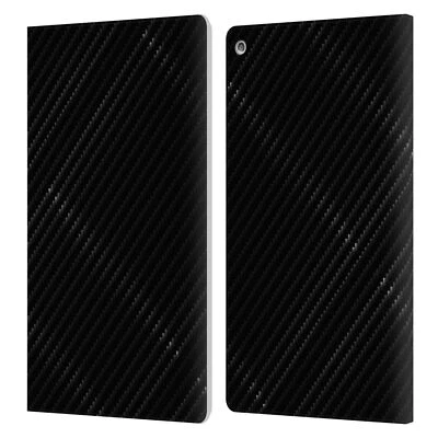 OFFICIAL ALYN SPILLER CARBON FIBER LEATHER BOOK WALLET CASE FOR AMAZON FIRE - Image 1 of 4