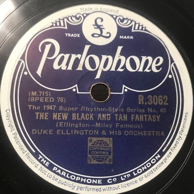 Duke Ellington - Parlophone 3062 - The New Black and Tan Fantasy / Riding on a - Image 1 of 4