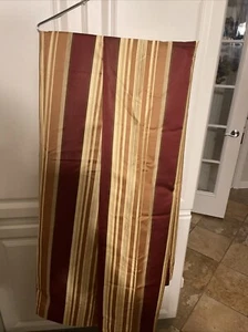 JC Penney Chris Madden Luxury Lined Curtains Drapes Panel Pair Burgundy Gold 84 - Picture 1 of 5