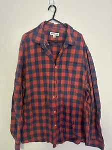 Button Down Shirt - Country Road - Size XXL - Red Checkered Long Sleeve - Picture 1 of 4