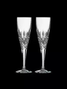 SET OF 2 Royal Doulton HIGHCLERE Crystal Champagne Flutes - Picture 1 of 2