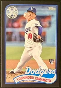 2024 Topps Serie 2 #89B2-48 Yoshinobu Yamamoto Border Negro 1989 111/299 - Imagen 1 de 2