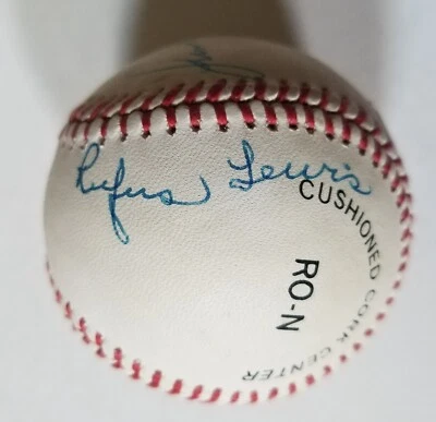 Rufus Lewis Max Manning Tony Taylor Negro League SIGNED Baseball JSA COA MLB - Image 1 of 4
