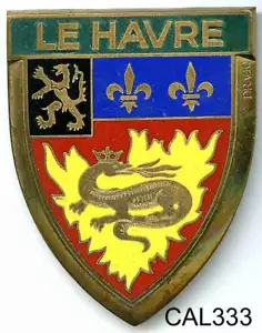 CAL333 - PLAQUE DE CALANDRE SCOOTER - LE HAVRE - Picture 1 of 1