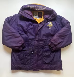 Vintage Minnesota Vikings Big Logo Game Day NFL Jacket Men’s Size Large - Picture 1 of 7